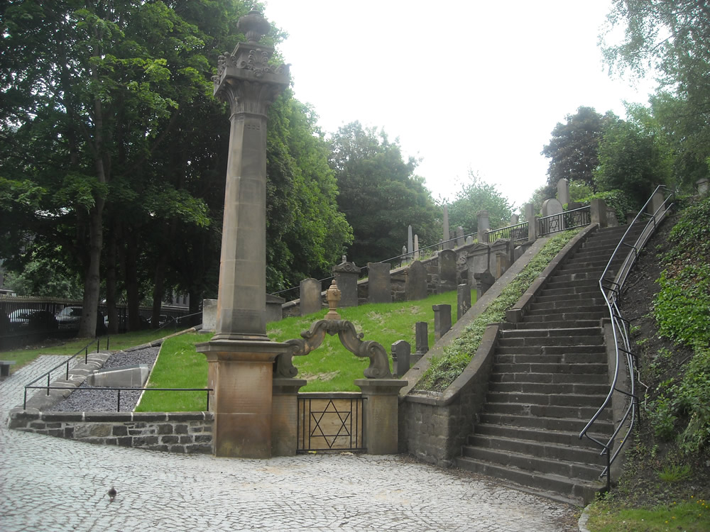 Glasgow Necropolis Jewish Enclosure after recent refurbishment - in use 1832-1855
